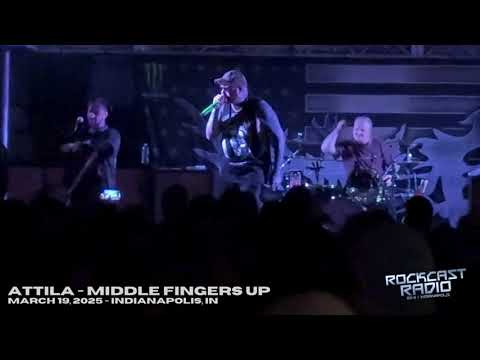 Attila performs "Middle Fingers Up" in Indianapolis on March 19, 2025