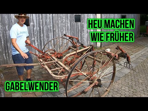 Landwirtschaft wie damals | Heu wenden mit dem Oldtimer Gabelwender