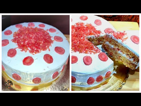Carrot Cake 😋❤|| Winter Special Cake Recipe || No Egg, No Oven || Easy,Soft & Delicious Carrot Cake