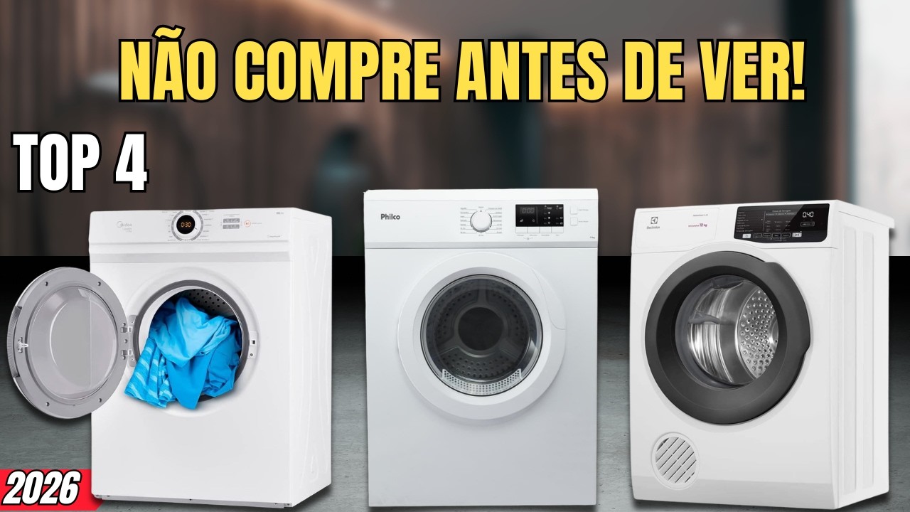 TOP 4 Melhores Secadoras de Roupas de 2026 | Qual VALE MAIS a PENA?