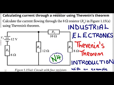 Industrial Electronics N4 Thevenin's Theorem Introduction with Example 1 @mathszoneafricanmotives