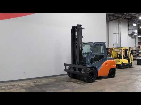 2016 Toyota 8FD50U 11000lb Dual Drive Pneumatic Diesel Forklift STK 9157