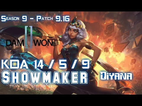DWG ShowMaker QIYANA vs AATROX Mid - Patch 9.16 KR Ranked