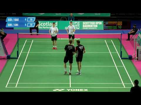 Men’s doubles | Eidestedt/Kaesbauer (SWE/GER) v Grimley/Grimley (SCO) | Scottish Open 2018 - Day 1