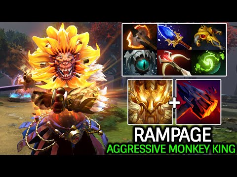 Aggressive Monkey King – Full Physical Build Rampage Carry Dota 2