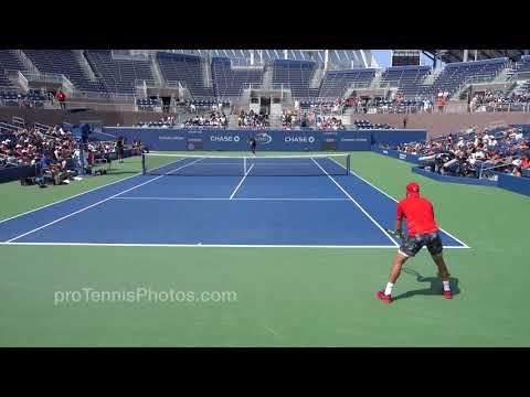 Kyrgios v Sock, 2017 US Open practice, 4K