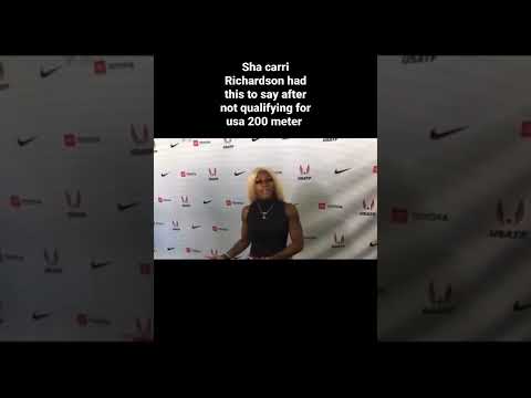 Sha'carri Richardson pissed at reporters and had this to say