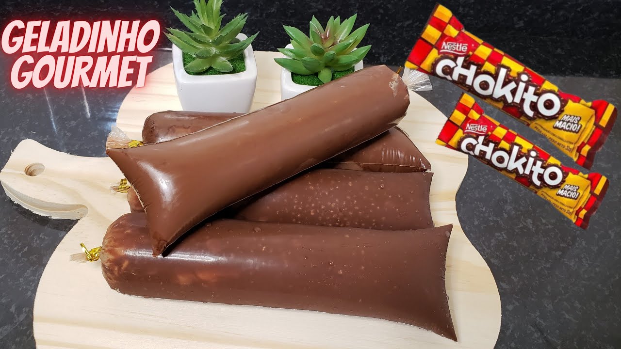 Geladinho Gourmet de Chokito Uma Delícia Crocante, Venda Muito Esse Sabor Sucesso de Vendas
