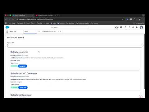 Build a Job Board in Salesforce LWC | HireMe Mini Project