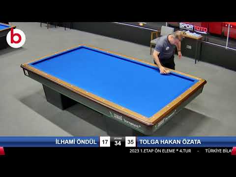 İLHAMİ ÖNDÜL & TOLGA HAKAN ÖZATA Bilardo Maçı - 2023 1.ETAP ÖN ELEME-4.TUR