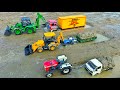 BharatBenz Dumper Truck Tractor Trolley Pickup Muddy Accident Pulling Out Jcb 3dx Tractor AJ TOYS