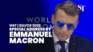 [FULL] We prefer 'respect' to 'bullies': Emmanuel Macron | World Economic Forum 2026