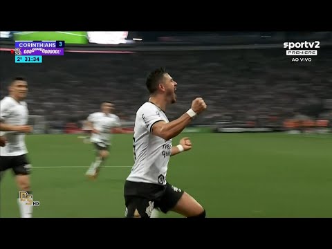 2º Gol de Giuliano - Corinthians 4 x 0 Santos - Copa do Brasil 2022