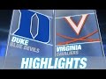 Duke vs Virginia | 2014-15 ACC Mens Basketball.