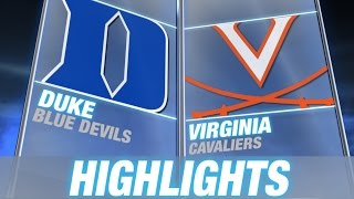 Duke vs Virginia | 2014-15 ACC Men's Basketball Highlights