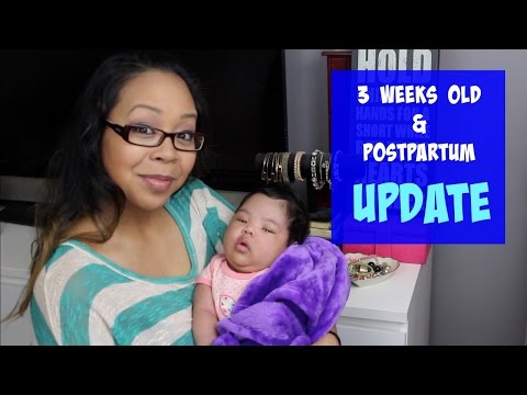 3 WEEKS OLD UPDATE & 3 WEEKS POSTPARTUM  | Baby #4 | MommyTipsByCole Video