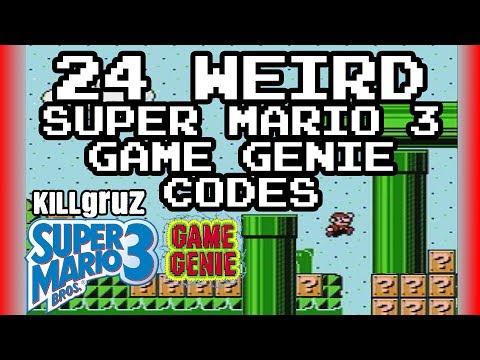 24 WEIRD Super Mario 3 Game Genie Codes - Killgruz