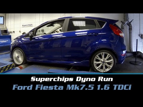 Superchips Dyno Run: Ford Fiesta Mk7.5 1.6 TDCi 95PS