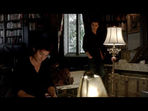 TVD 4x8 - Damon tells Stefan that Elena is really sired and he's had another girl sired in the past