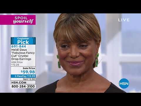 Heidi Daus "Fabulous Fancy Cut" Crystal Drop Earrings