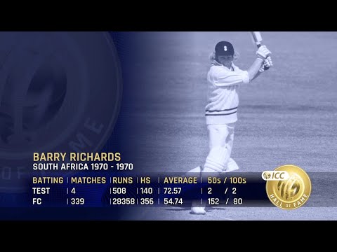 Meet the ICC Hall of Famers: Barry Richards | 'Beautiful technician, organised, skillful'