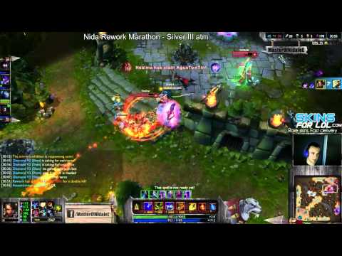 First pentakill with rework nidalee!