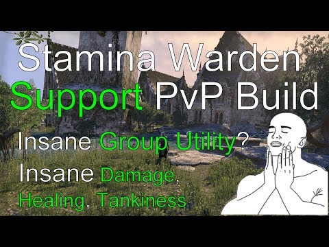 S-Tier Support Stamina Warden PvP Build/Tips/Tricks [Wolfhunter/Murkmire ready]