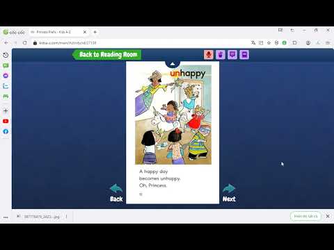 Huyen read Razkid level F lesson 59