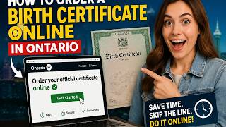 How to order a birth certificate online in Ontario