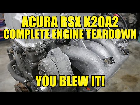 BLOWN Acura RSX Type S K20A2 Complete Engine Teardown! I... I Did NOT Expect This!