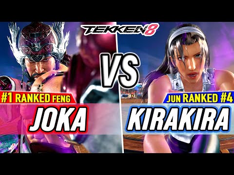 T8 🔥 JoKa (#1 Ranked Feng) vs KiraKira (#4 Ranked Jun) 🔥 Tekken 8 High Level Gameplay