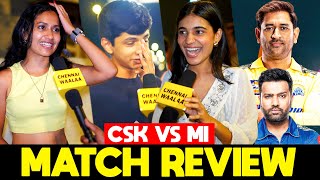 Chennai Fans Troll Mumbai Fans at Wankhede" | CSK Vs MI Post Match Public Review | Dhoni, Rohit!