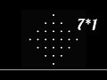7*1 daily muggulu with dots||easy rangoli designs||simple kolam|| JD muggulu