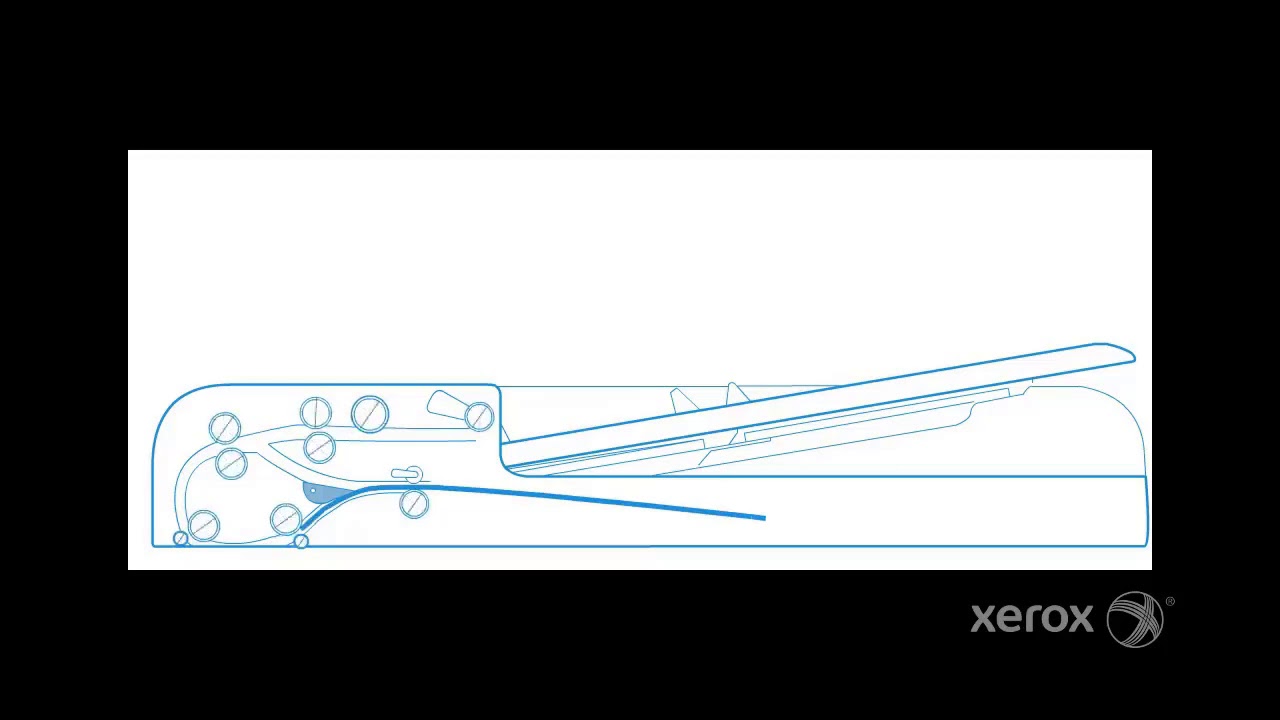 Xerox® VersaLink® C7000 7020 25 30 Document Feeder Path Animation