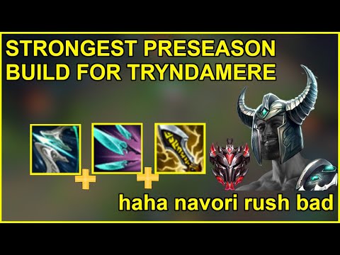 BEST Build for Tryndamere with New items.  This mythic is BUSTED.  - Mid Tryndamere Commentary