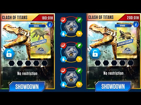 CONTINUOUS UNLOCKING UMOONASAURUS Vs SECODONTOSAURUS  | JURASSIC WORLD THE GAME