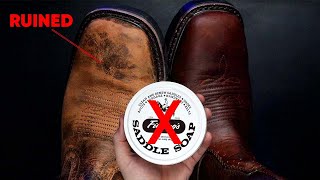 STOP Ruining Your Boots With Saddle Soap | How to Clean and Condition Leather Boots The Right Way!