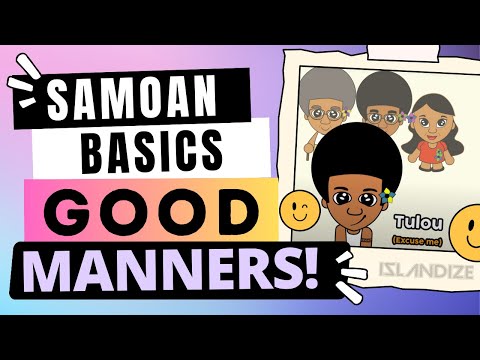 Samoan Good Manners EVERYONE MUST KNOW!