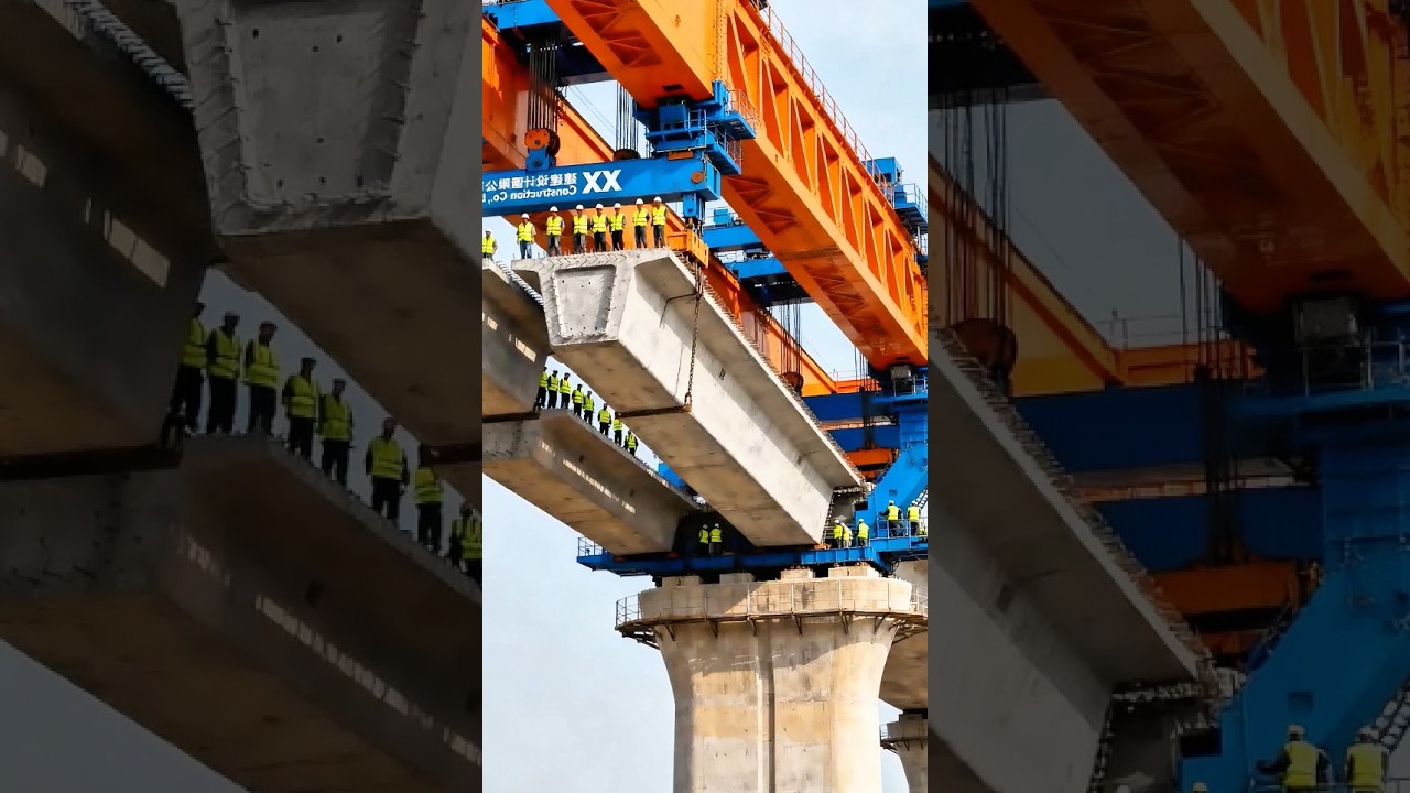 Colossal Earth-Mover FAILURES! Giant Bridge Segment Lifter FALLING #fail #construction #engineering