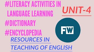 ENCYCLOPEDIA AND DICTIONARY |Unit-4| ENGLISH