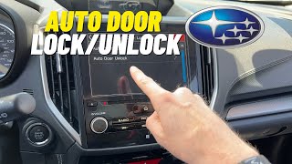 How to Adjust Subaru Auto Door Lock and Unlock