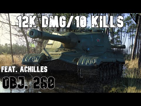Obj. 268 feat. Achilles: 12K Damage w/ 10 Kills: WoT Console - World of Tanks Modern Armor