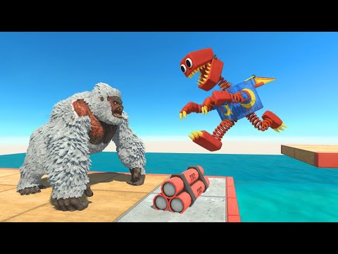 Thrown into Giant Spikes or Evolve into Monster - Animal Revolt Battle Simulator