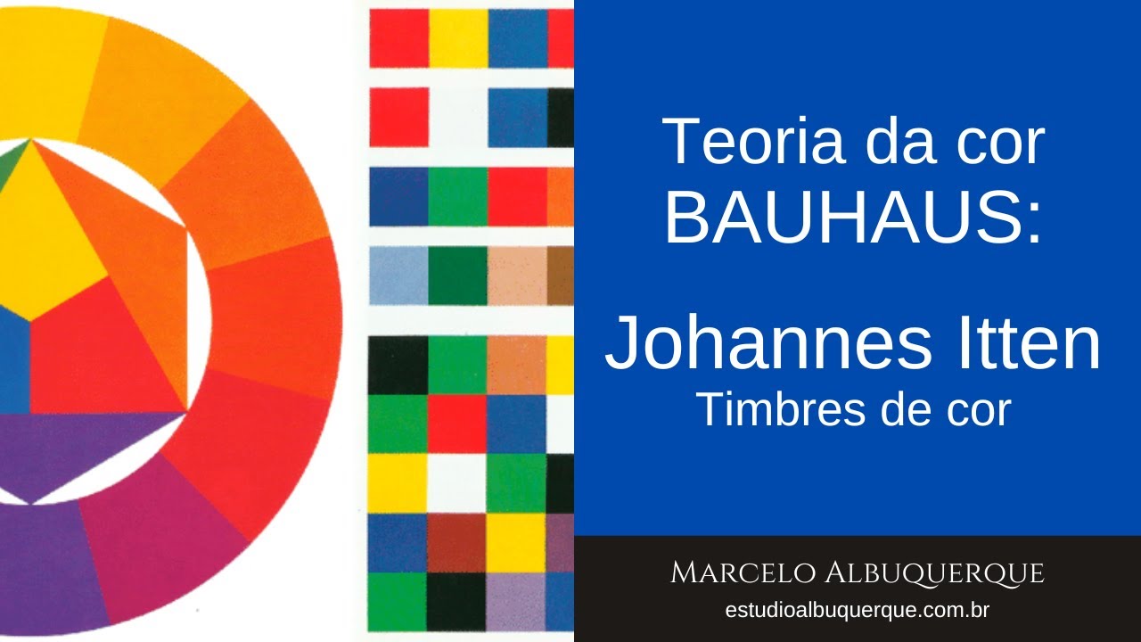 Curso Cor: Bauhaus - Teoria da cor - Johannes Itten - Timbres de cor - corte