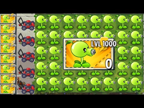 Plants vs Zombies 2 Mod Peashooter LEVEL 1000 Power-Up vs All Final Boss! WIN The Game!