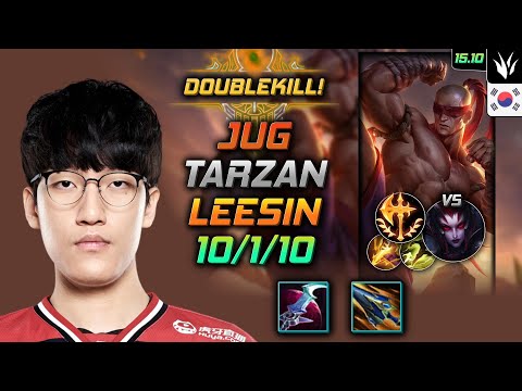 Lee Sin Jungle Build Tarzan Eclipse Conqueror - LOL KR Challenger Patch 15.10