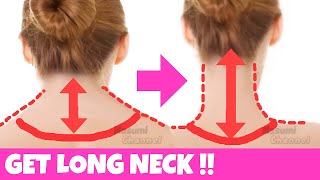 LONG NECK EXERCISE!! Get Slim & Long Neck, Shoulders | Fix Fat Short Neck, Get Beautiful Neck, Back