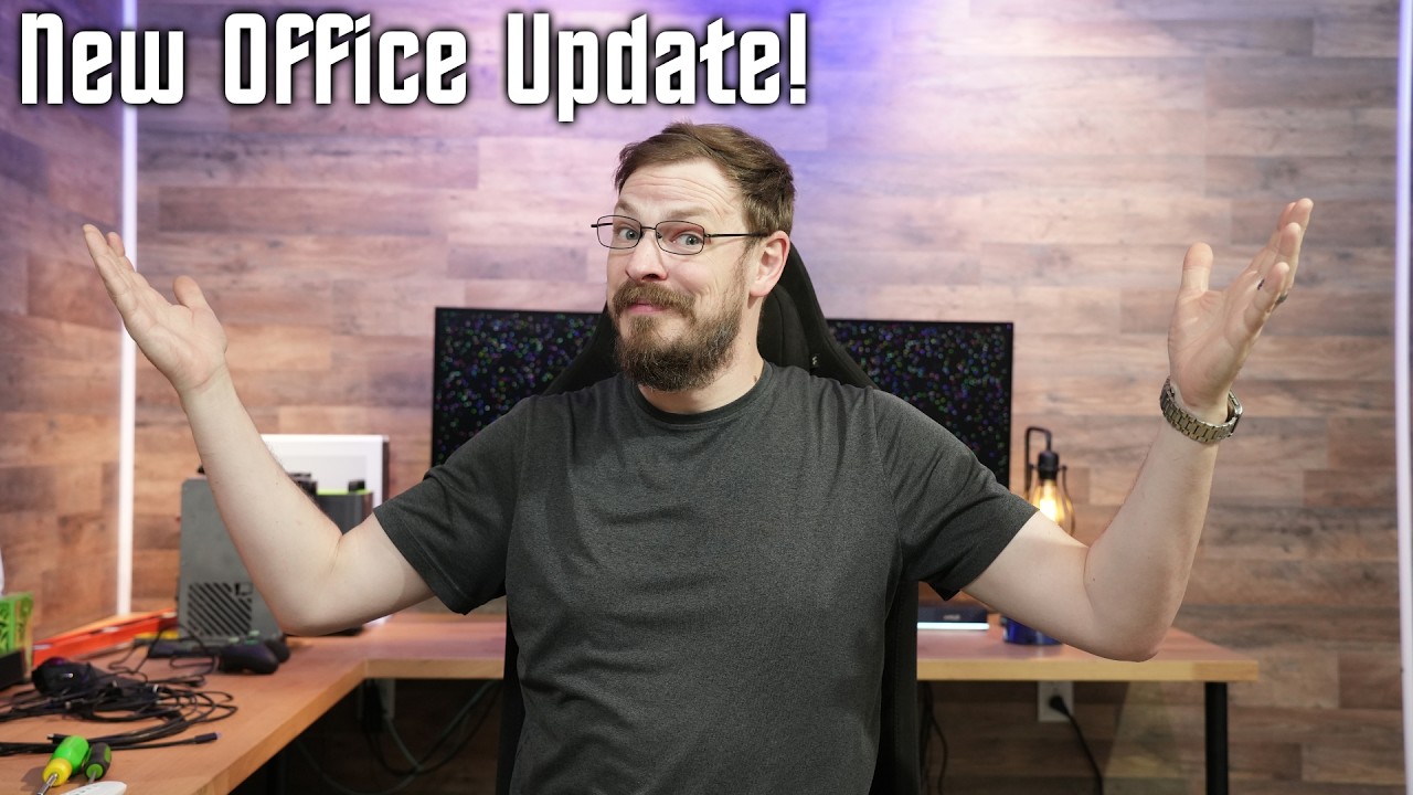 Walls! Lights! Desks! .....Head Trauma? Craft Computing Office Update!