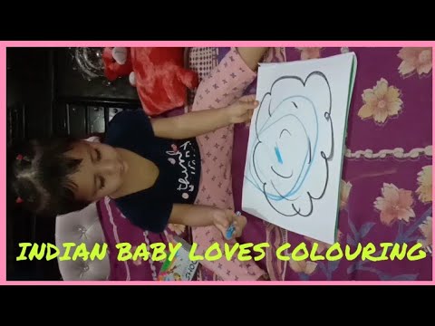 Indian baby loves colouring / Krishika's first drawing book