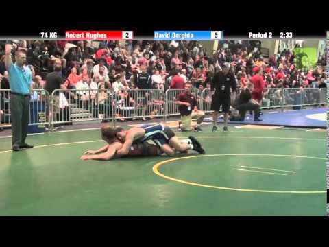 Men`s Freestyle 74 KG Robert Hughes vs. David Bergida